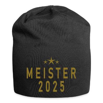 Meister 2025 - Jersey-Beanie - Schwarz - Vorne