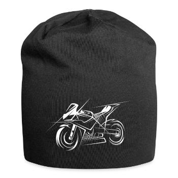 Superbike Skizze - Racing und Motorräder - Jersey-Beanie - Schwarz - Vorne
