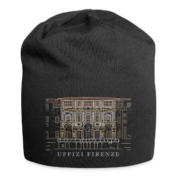 Florenz, Museum Uffizi, Italien Handzeichnung - Jersey-Beanie - Schwarz - Vorne