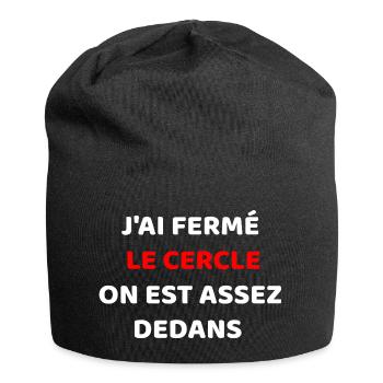 I closed the circle - Jersey Beanie - black - Front