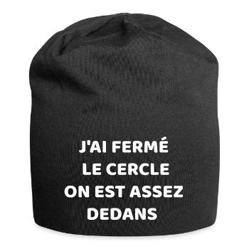 I closed the circle - Jersey Beanie - black - Front