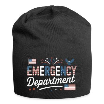 Emergency ER Nurse Independence Day 4th of July - Jersey-Beanie - Schwarz - Vorne