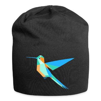Style géométrique de prisme de colibri - Bonnet en jersey - noir - Devant