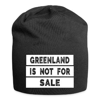 Greenland Is Not For Sale - Jersey Beanie - black - Front