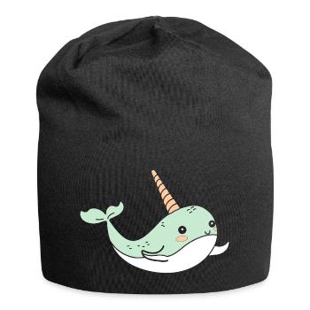 narwhal - Jersey Beanie - black - Front