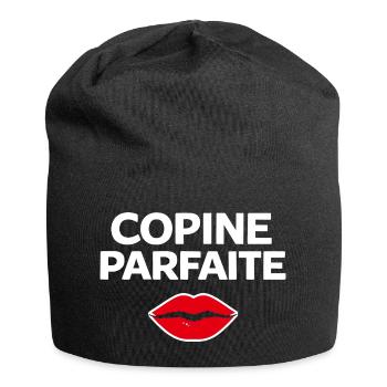 Perfekte Freundin, Humor, Geschenkidee, Frau - Jersey-Beanie - Schwarz - Vorne