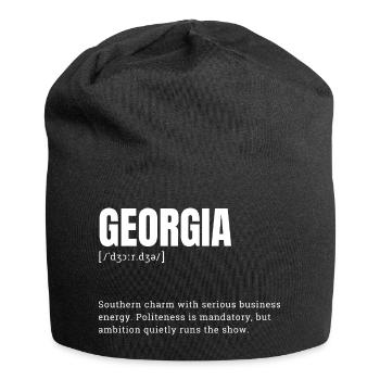 Georgia Charme Geschäftsdynamik - Jersey-Beanie - Schwarz - Vorne