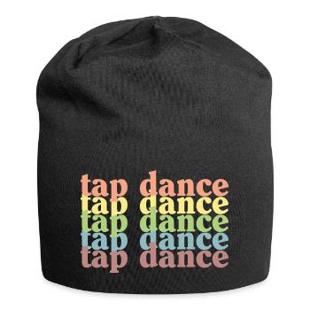 Tap Dance Pastel Grid - Jersey Beanie - black - Front