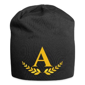 A - Bonnet en jersey - noir - Devant