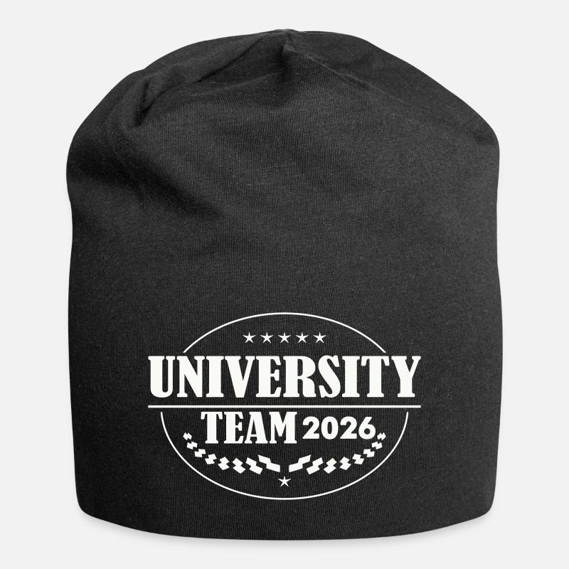 Emblème de l’équipe universitaire 2026 - Bonnet en jersey - noir