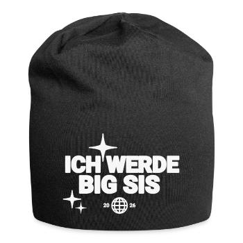 Ich Werde Big Sis - Jersey-Beanie - Schwarz - Vorne
