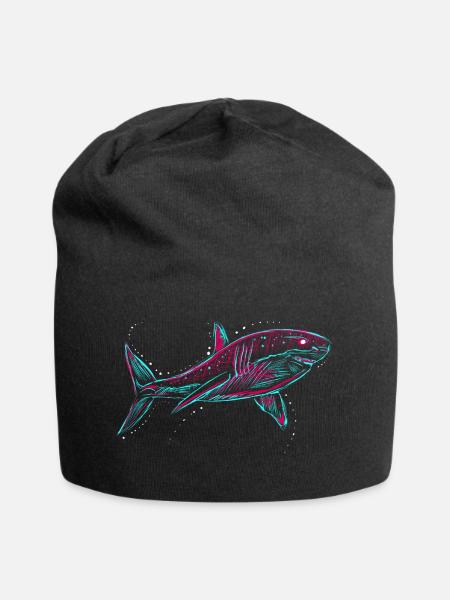Neo Shark - Jersey Beanie - black