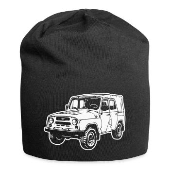 Véhicule tout-terrain UAZ (image différente) - Bonnet en jersey - noir - Devant