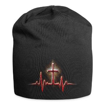 Kaplan Kleriker Pfarrer - Jersey-Beanie - Schwarz - Vorne