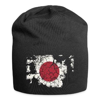 Drapeau japonais - Vintage - Bonnet en jersey - noir - Devant