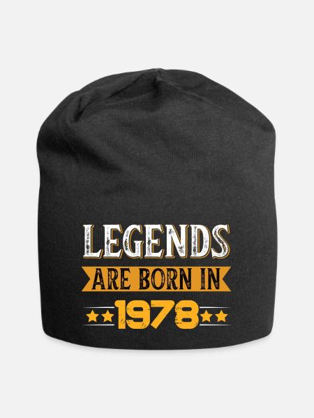 Birthday born in 1978 - Jersey-Beanie - Schwarz