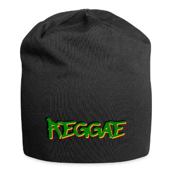 Reggae - Jersey-Beanie - Schwarz - Vorne