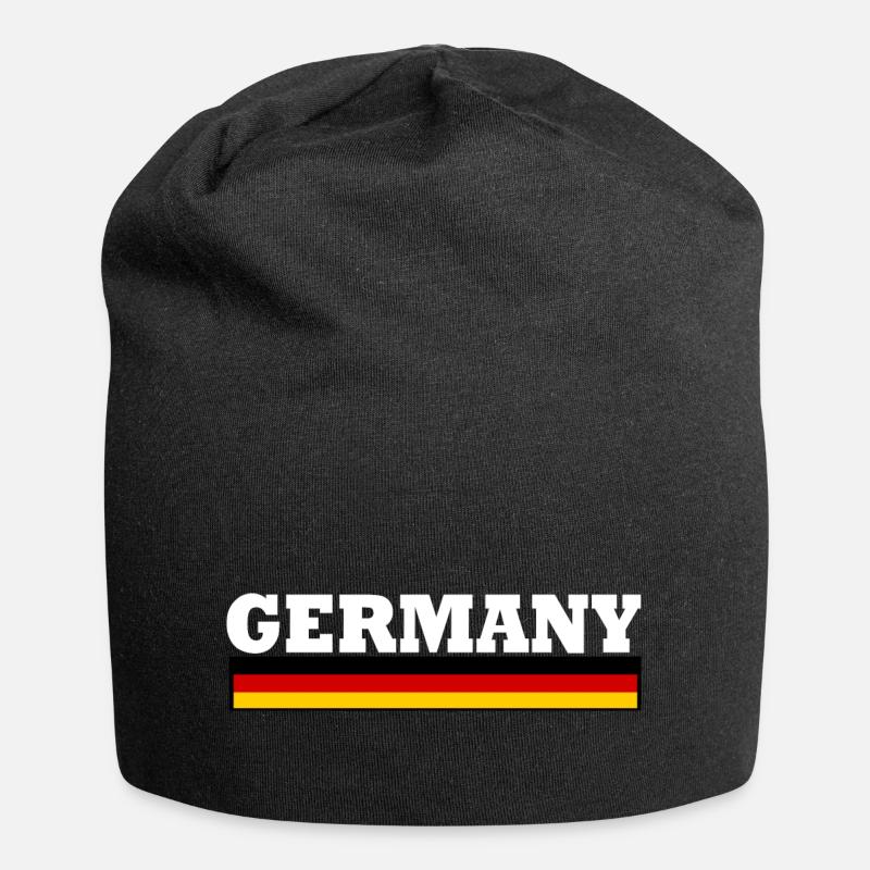 Germany flagge - Jersey-Beanie - Schwarz