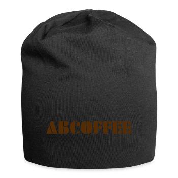 Alphabet du café - Bonnet en jersey - noir - Devant