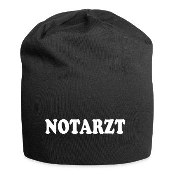 Notarzt - Jersey-Beanie - Schwarz - Vorne