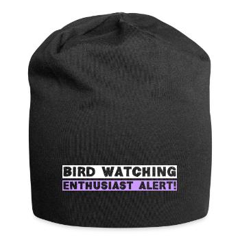 Bird watching enthusiast alert! - Jersey-Beanie - Schwarz - Vorne