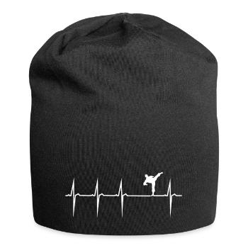 arts martiaux de battement de coeur - Bonnet en jersey - noir - Devant
