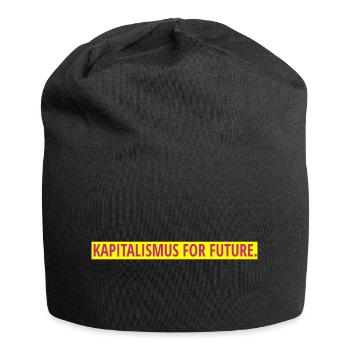 Kapitalismus for future. - Jersey-Beanie - Schwarz - Vorne