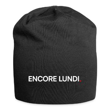 ENCORE LUNDI – Humour open space travail - Bonnet en jersey - noir - Devant