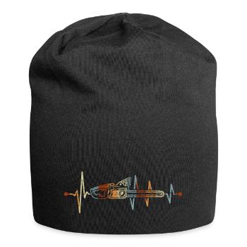 Tronçonneuse Heartbeat Tronçonneuse en bois Bûcheron - Bonnet en jersey - noir - Devant