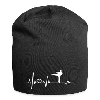 Heartbeat Karaté Karaté Karaté Karaté Fighter Cadeau - Bonnet en jersey - noir - Devant