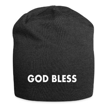 God bless - Bonnet en jersey - charbon - Devant