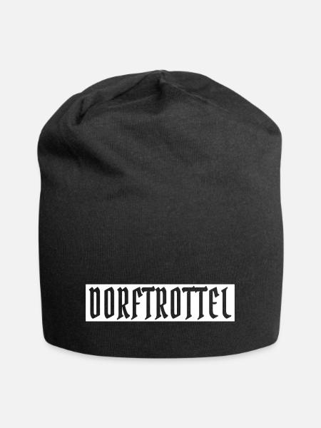 Dorftrottel - Jersey-Beanie - Schwarz
