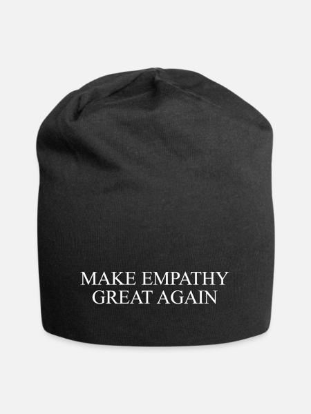 Make empathy great again - Jersey-Beanie - Schwarz
