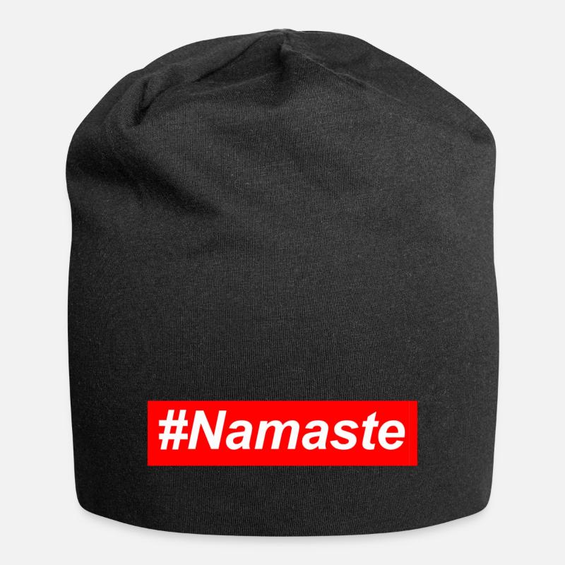 namaste - Jersey Beanie - black