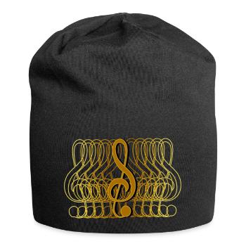 Clef cool gradient, fade, gradient - Jersey Beanie - black - Front