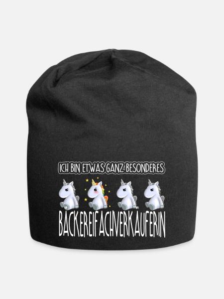 Bäckereifachverkäuferin Bäckerin Geschenk Bäckerei - Jersey-Beanie - Schwarz