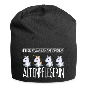 ALTENPFLEGERIN - Toll - Jersey-Beanie - Schwarz - Vorne