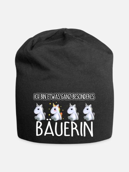 BÄUERIN - Toll - Jersey-Beanie - Schwarz
