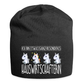 HAUSWIRTSCHAFTERIN - Toll - Jersey-Beanie - Schwarz - Vorne