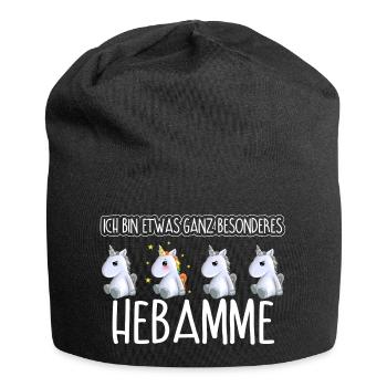 HEBAMME - Toll - Jersey-Beanie - Schwarz - Vorne