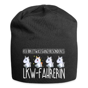 LKW-FAHRERIN - Toll - Jersey-Beanie - Schwarz - Vorne