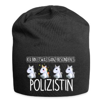 POLIZISTIN - Toll - Jersey-Beanie - Schwarz - Vorne
