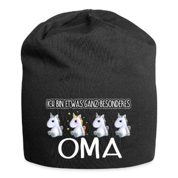 OMA - Toll - Jersey-Beanie - Schwarz - Vorne
