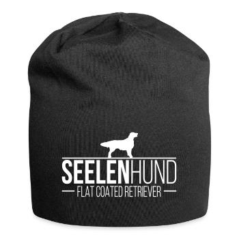 FLAT COATED RETRIEVER Seelenhund - Jersey-Beanie - Schwarz - Vorne