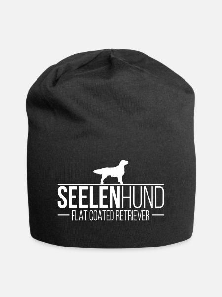 FLAT COATED RETRIEVER Seelenhund - Jersey-Beanie - Schwarz