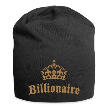 Billionaire Krone - Jersey-Beanie - Schwarz - Vorne