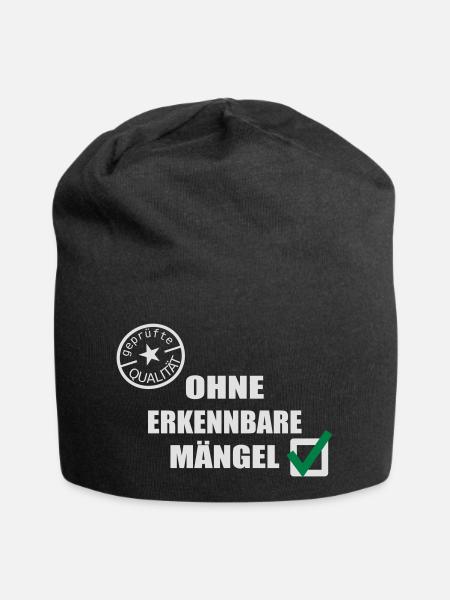 Oldies Gütesiegel geprüfte Qualität Geburtstag - Jersey-Beanie - Schwarz