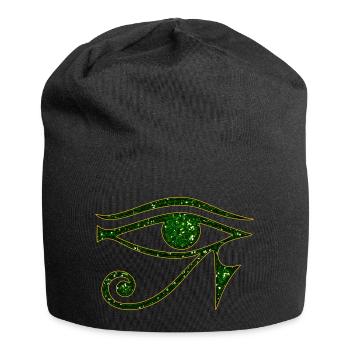 Auge des Horus, Horusauge, Ägypten, Schutzsymbol - Jersey-Beanie - Schwarz - Vorne