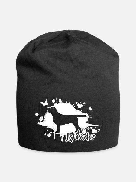 LABRADOR Retriever Labbi Hund Hunde Wilsigns - Jersey-Beanie - Schwarz