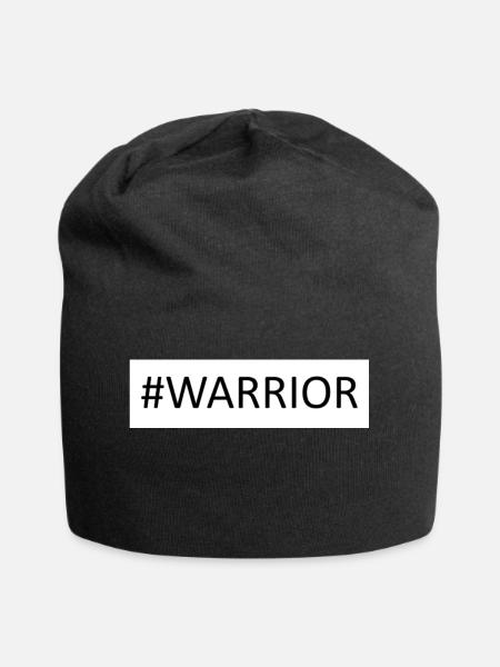 Krieger - Jersey-Beanie - Schwarz